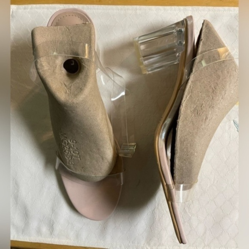 Revol Wisdom Clear Heeled Sandals Size 9.​